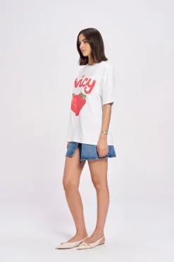 Maku The Label Juicy Oversized Tee - Lucent White | Arriving Mid-End April