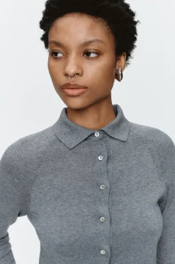 Marle Foundations Cardigan - Grey Marle