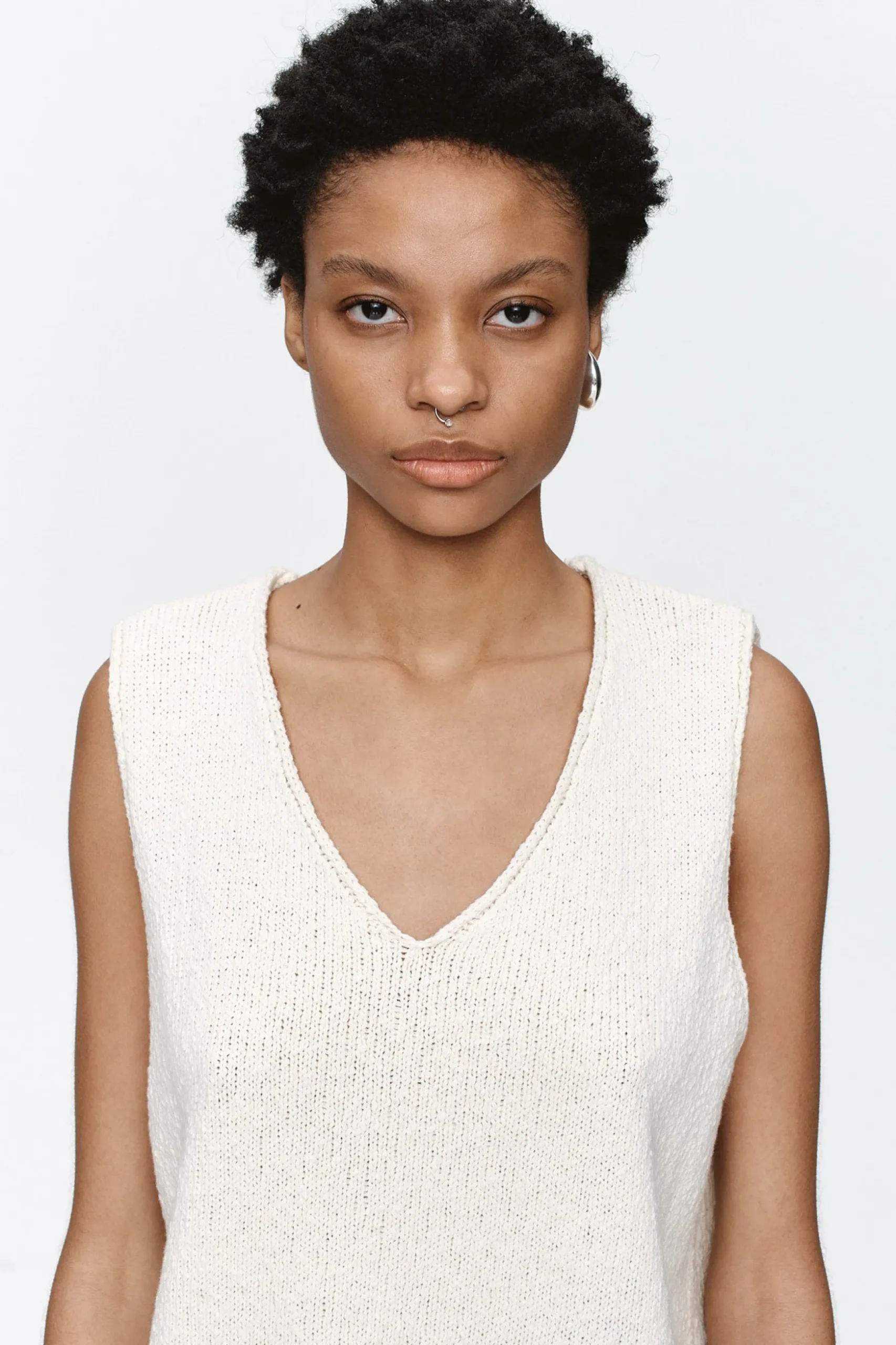 Marle Nya Vest - Ivory