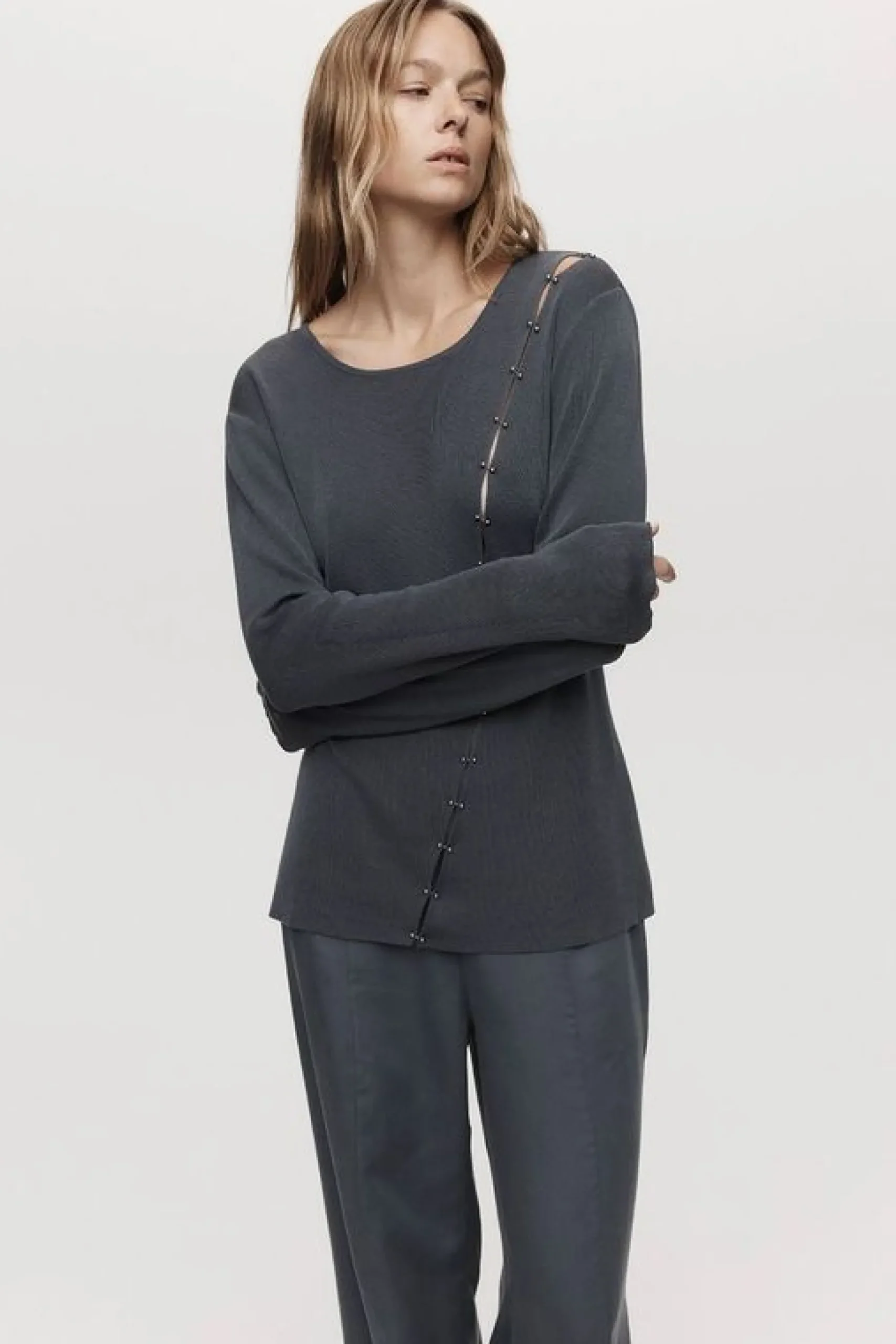 Marle Poppy Top - Atlantic