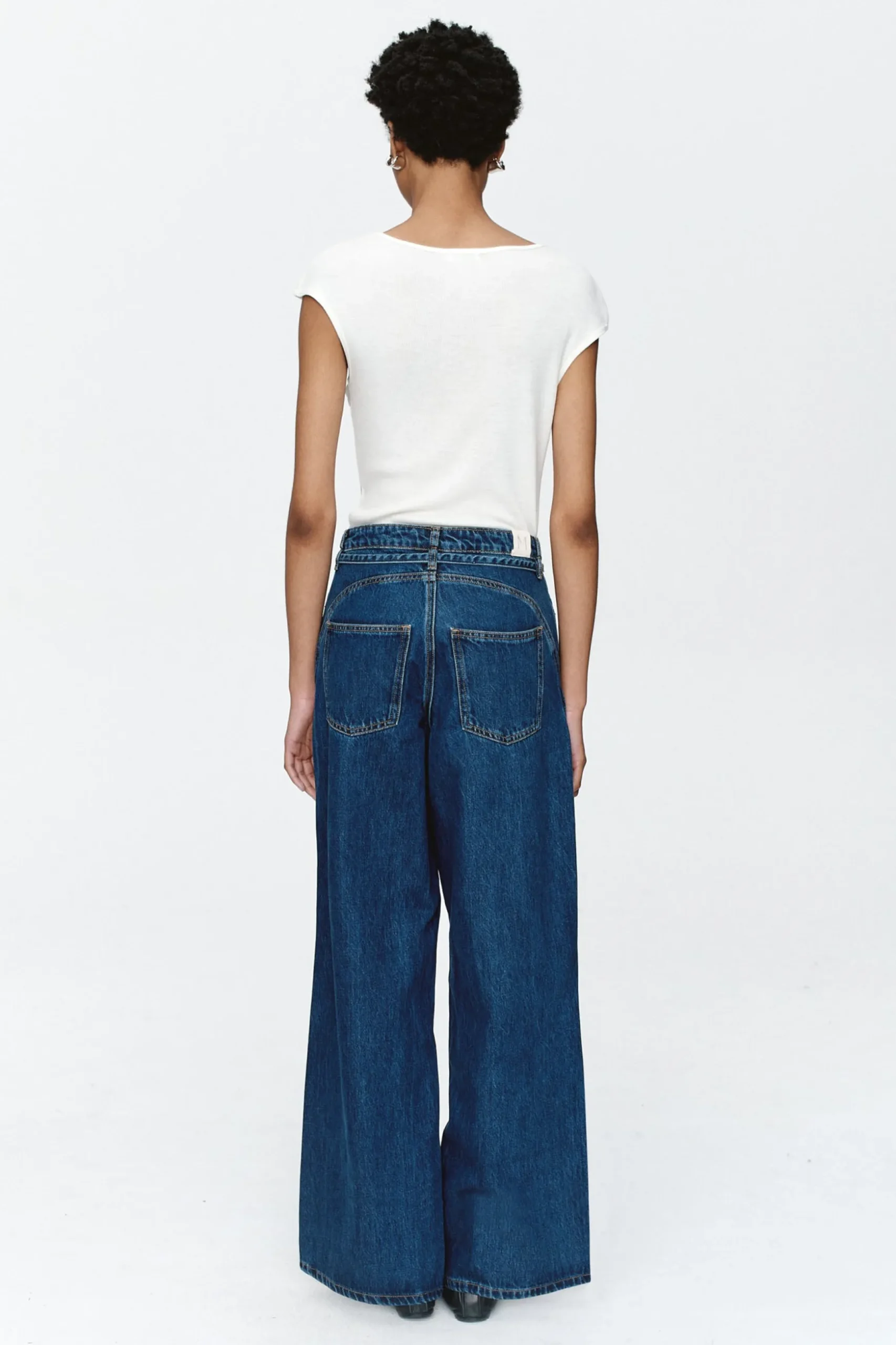 Marle Tie Curve Seam Jean - Heritage Blue
