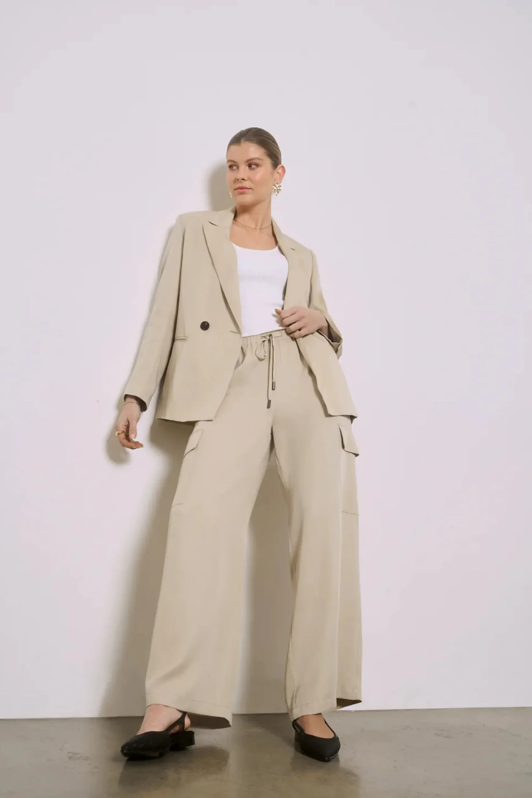 Marlow Mirage Cargo Pant - Bone