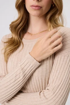 Marlow Reign Long Sleeve Knit - Wheat