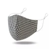 Mask - Black and White Gingham