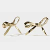 Meadowlark Bow Earrings Large - 23k Gold Plated