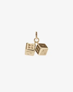 Meadowlark Dice Charm - Gold Plated