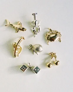 Meadowlark Dice Charm - Gold Plated