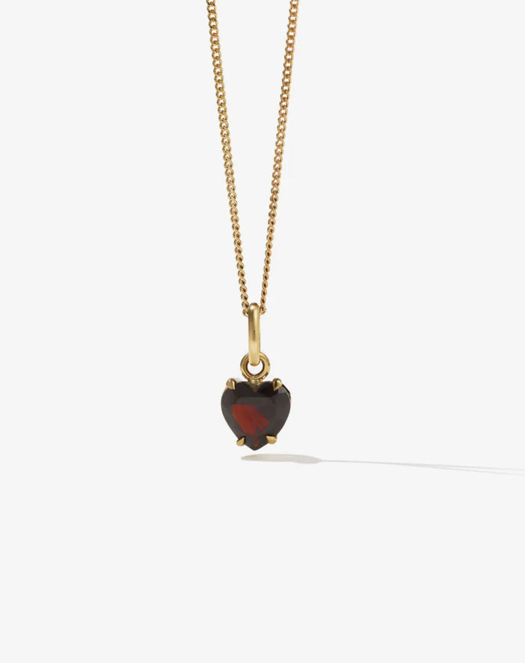 Meadowlark Heart Jewel Necklace - 23k Gold Plated