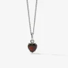Meadowlark Heart Jewel Necklace - Stirling Silver