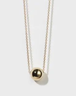 Meadowlark Orb Necklace - 23k Gold Plated