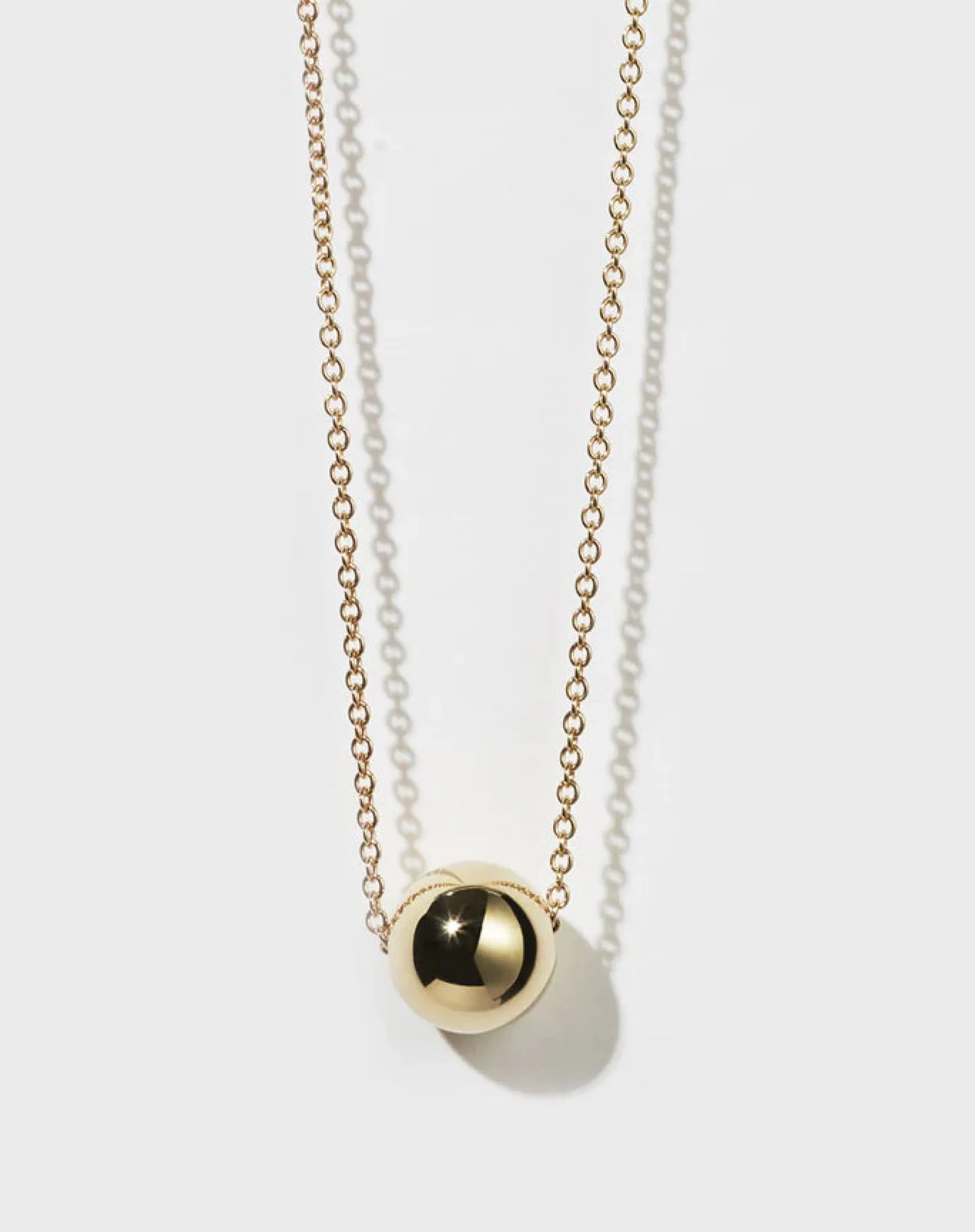 Meadowlark Orb Necklace - 23k Gold Plated