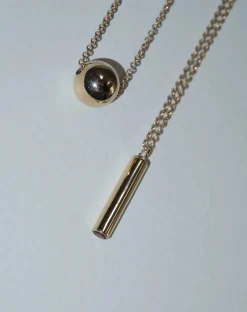Meadowlark Orb Necklace - 23k Gold Plated
