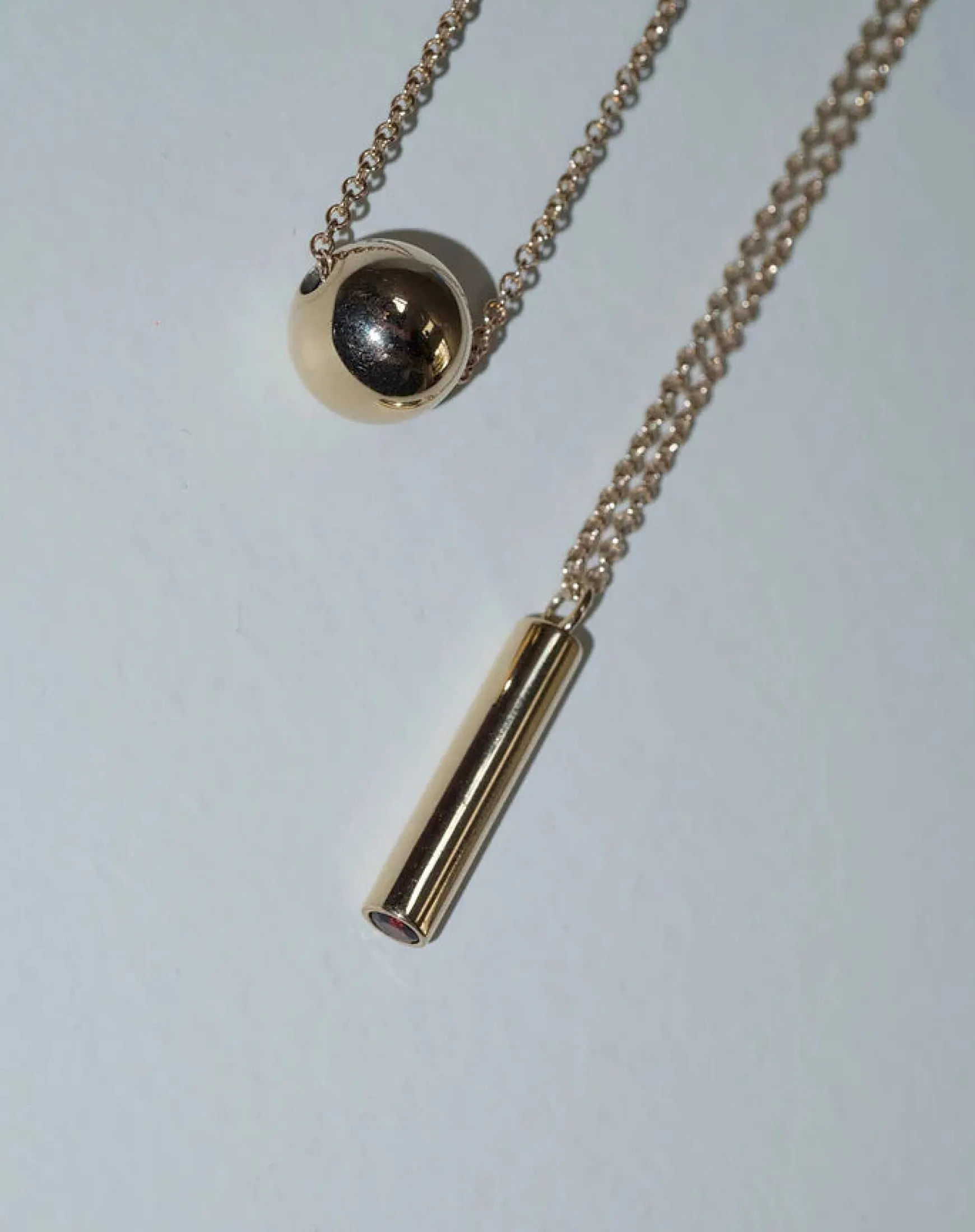 Meadowlark Orb Necklace - 23k Gold Plated