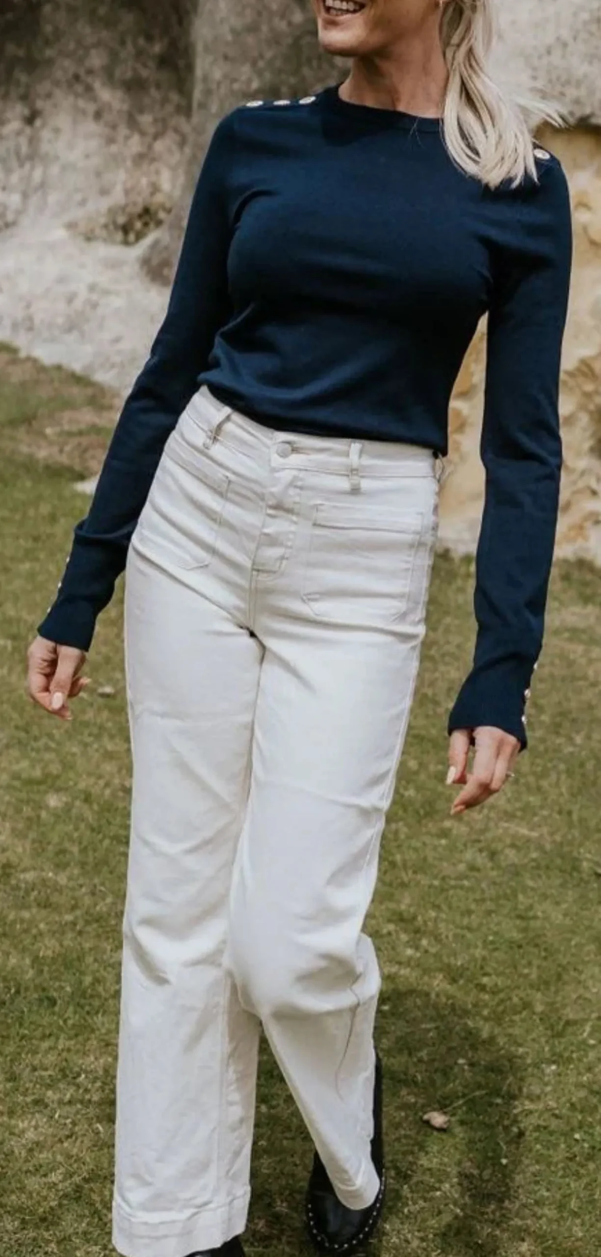 Moke Nicki Women's Sweater - French Navy