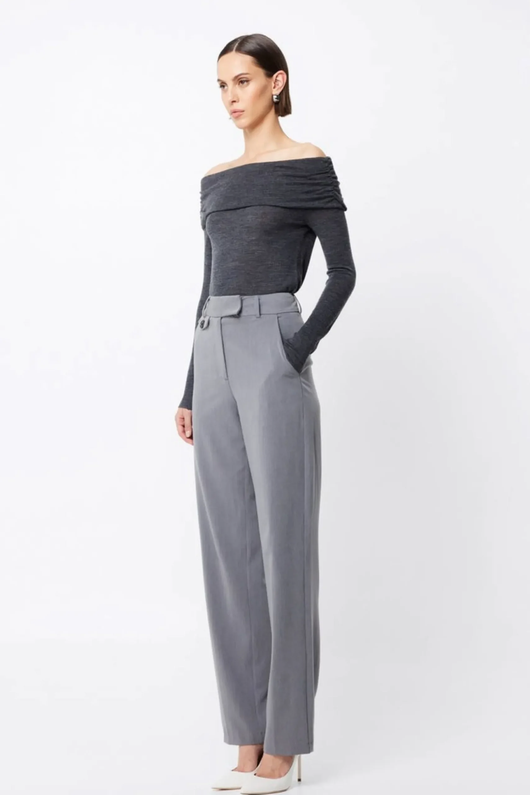 Mossman Boston Straight Leg Pant - Grey