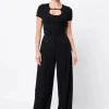 Mossman Boston Wide Leg Pant - Black