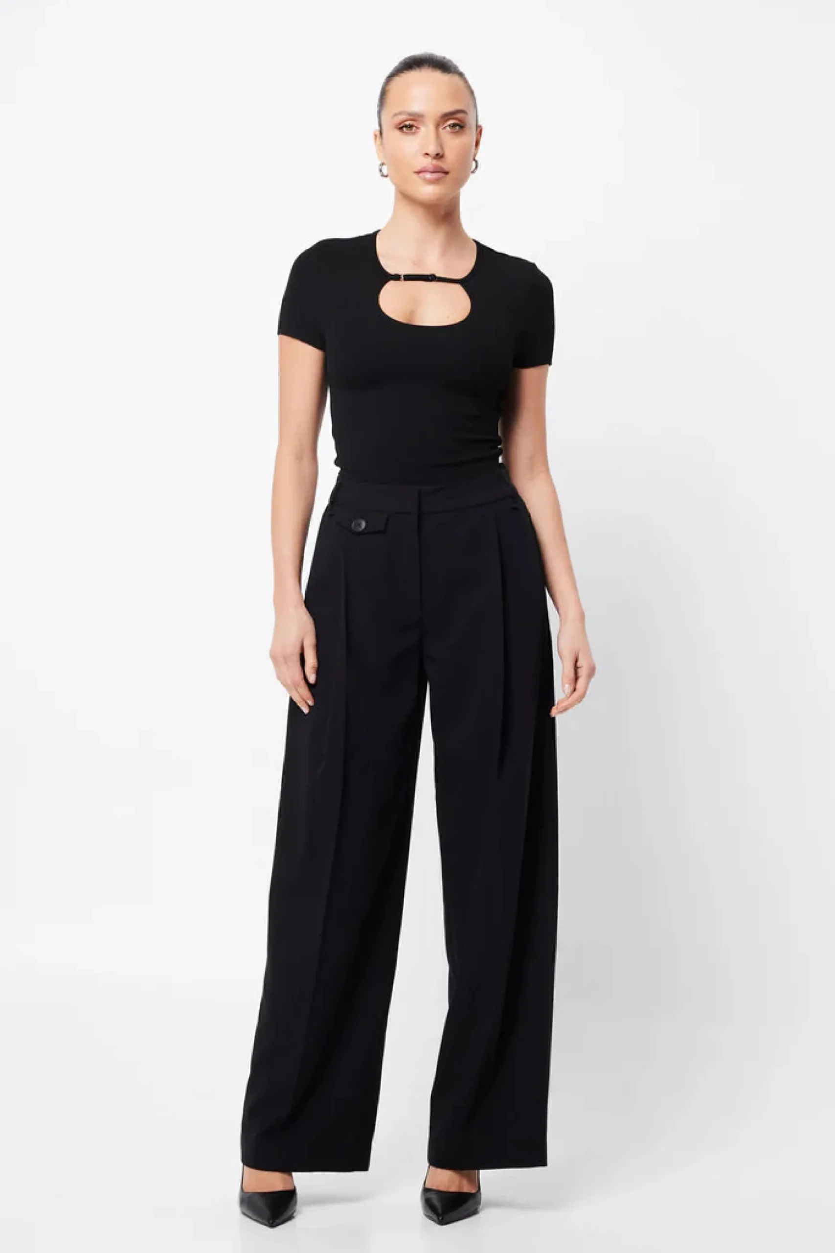 Mossman Boston Wide Leg Pant - Black