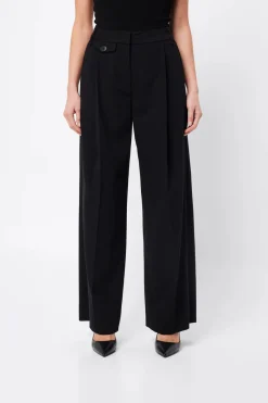 Mossman Boston Wide Leg Pant - Black
