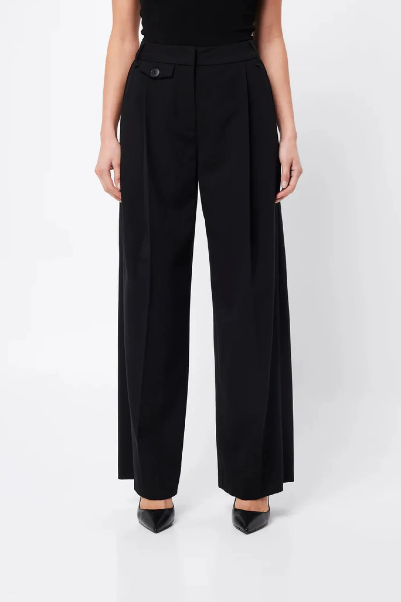 Mossman Boston Wide Leg Pant - Black