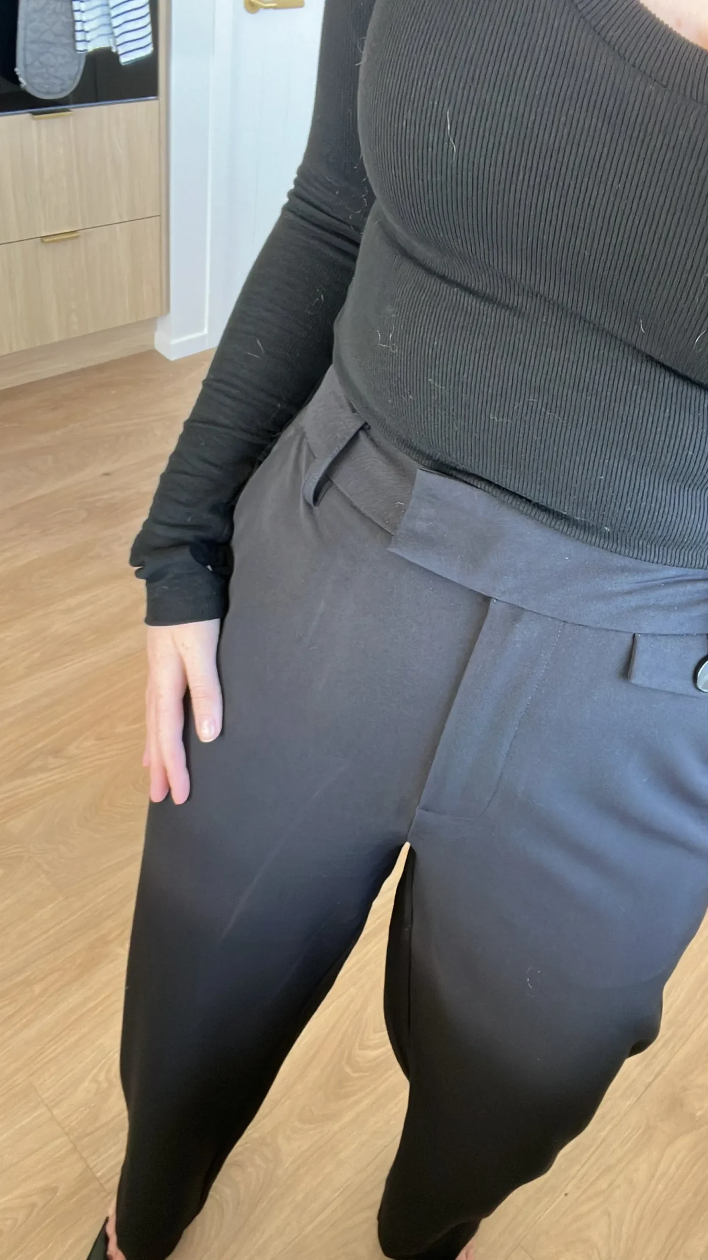 Mossman Boston Wide Leg Pant - Black