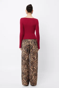 Mossman Camden Top - Crimson