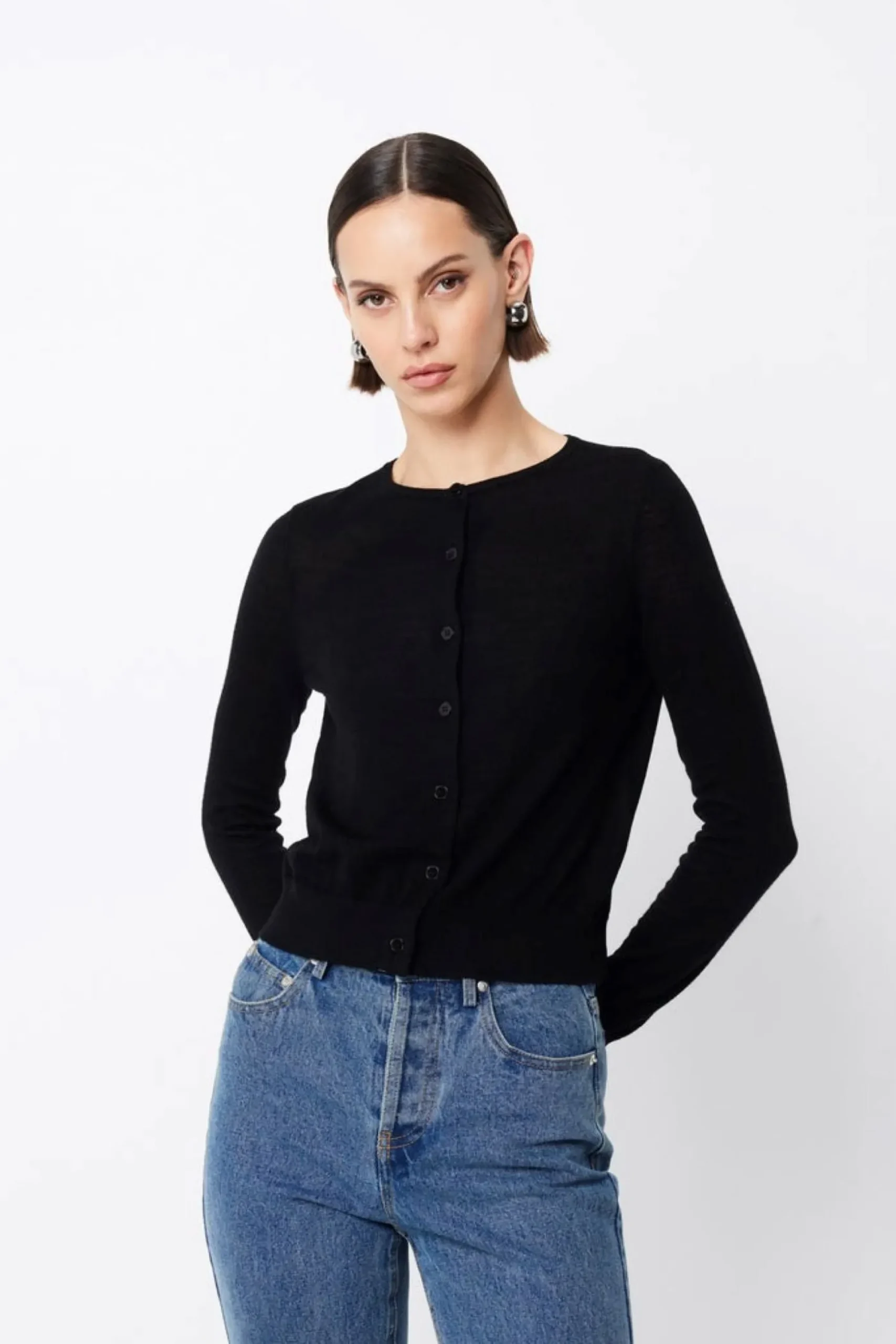 Mossman Maine Cardigan - Black
