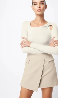 Mossman On My Way Mini Skirt - Natural