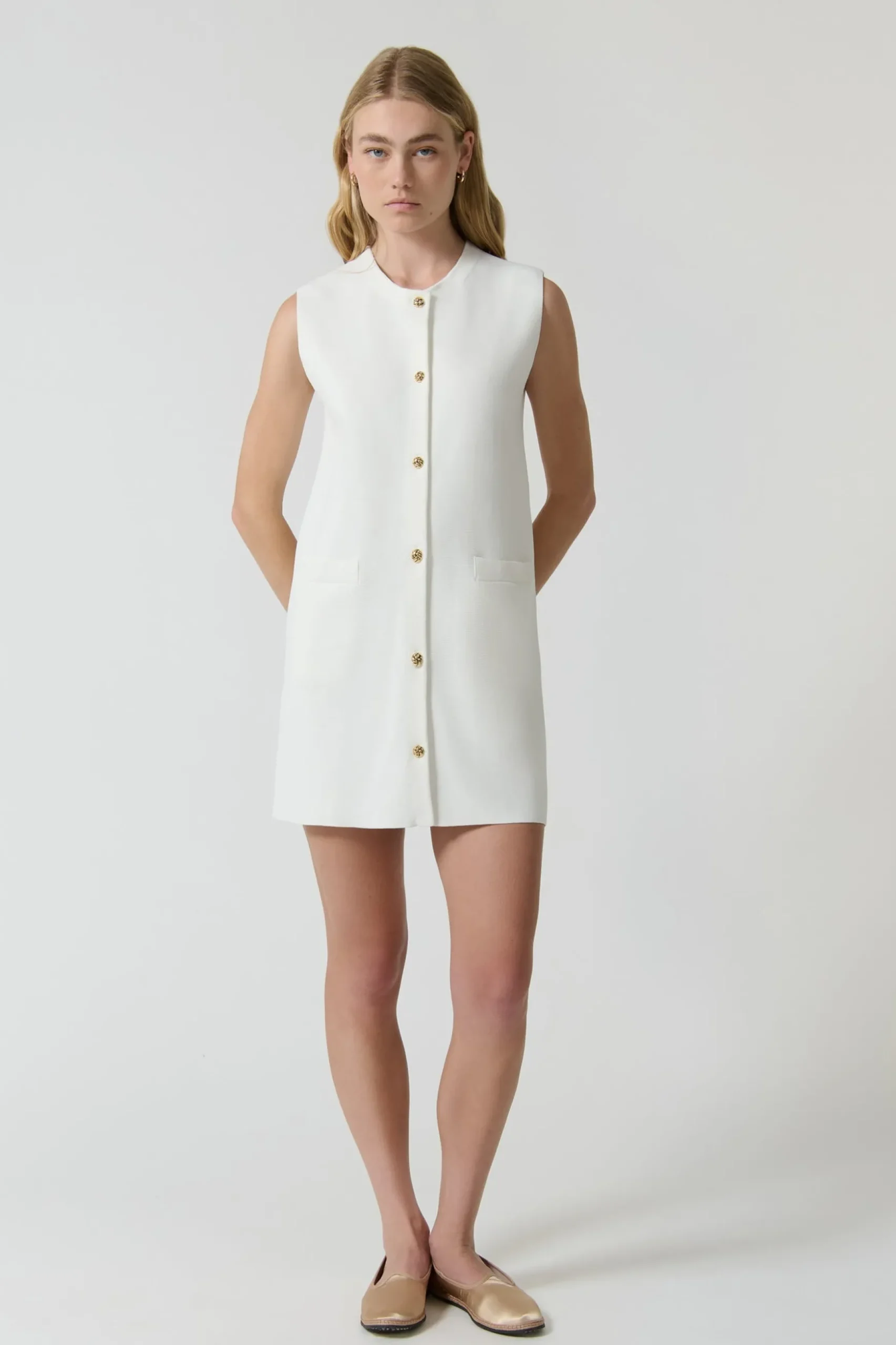 ONTE Nanda Dress - White