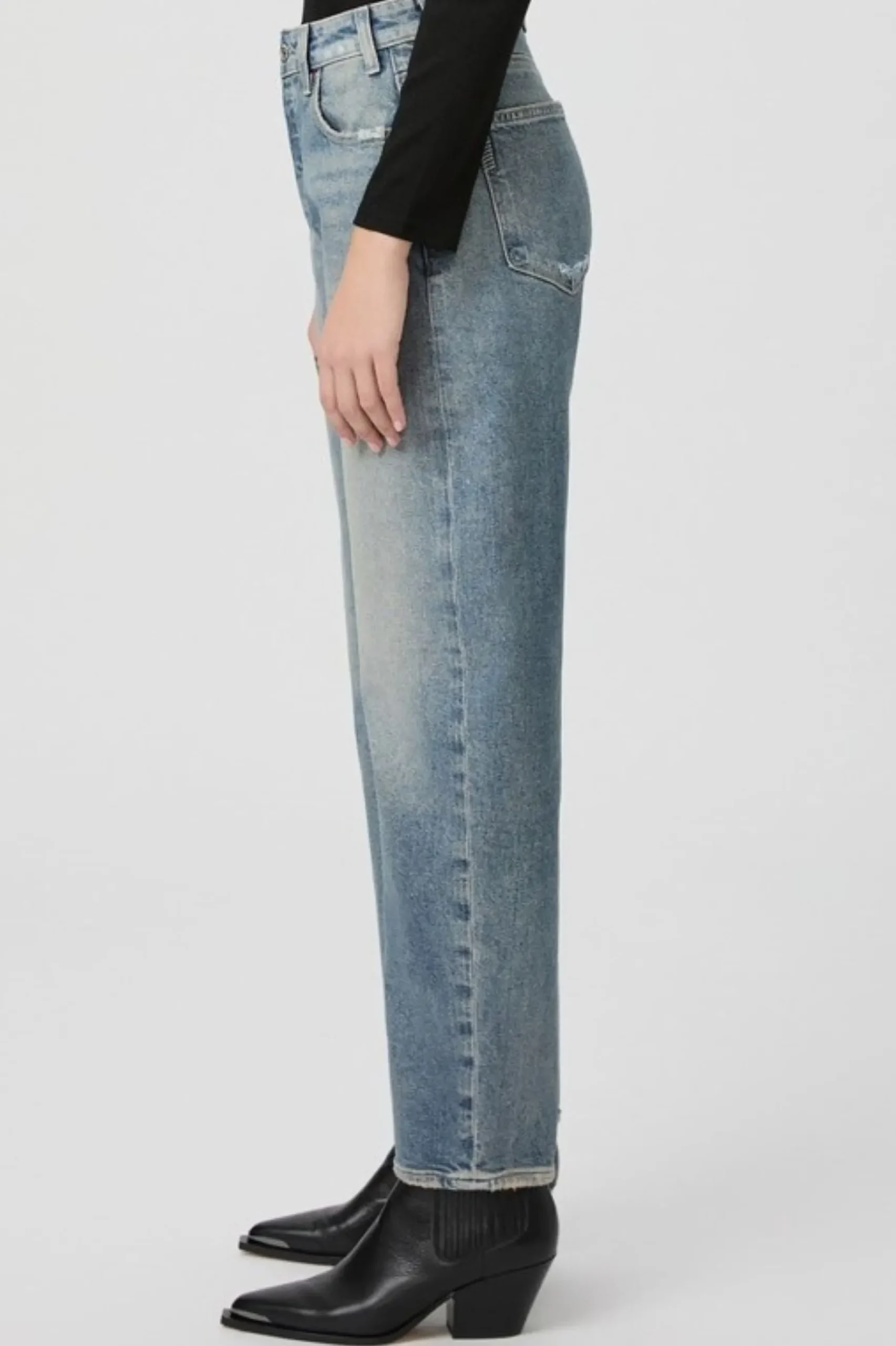 Paige Alexis Barrel Leg Jean - Cats Meow