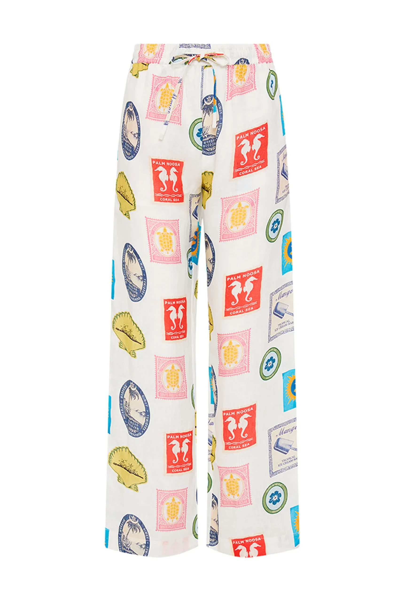 Palm Noosa Hallie Pant - Holiday Stamp