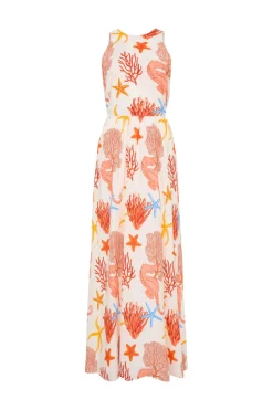 Palm Noosa Meridan Dress - Coral