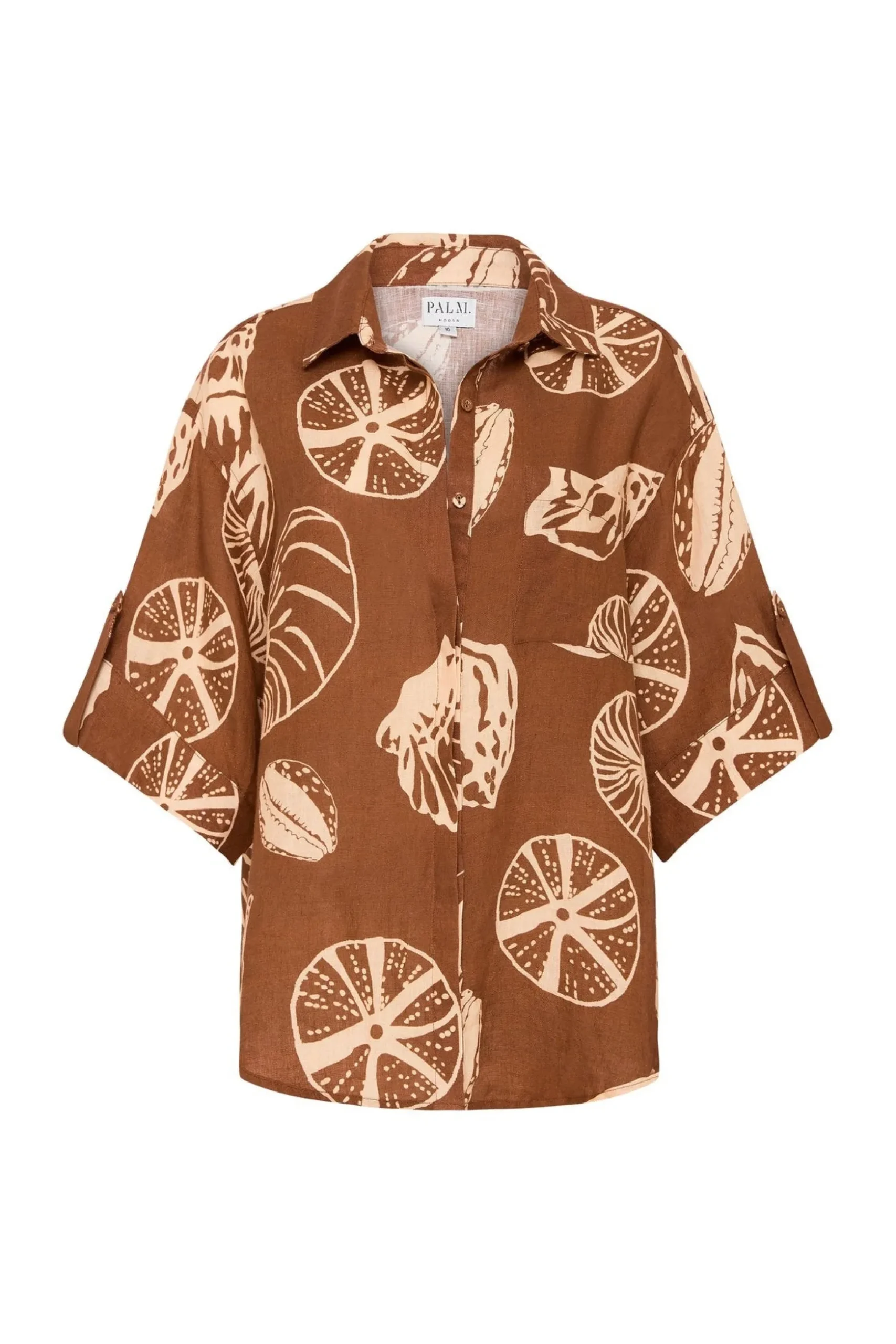 Palm Noosa Mirage Shirt - Brown Shells