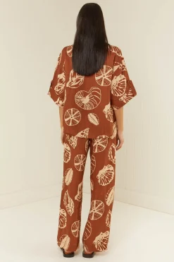 Palm Noosa Mirage Shirt - Brown Shells