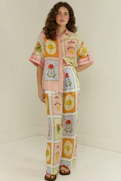 Palm Noosa Siesta Shirt - Siesta Tile