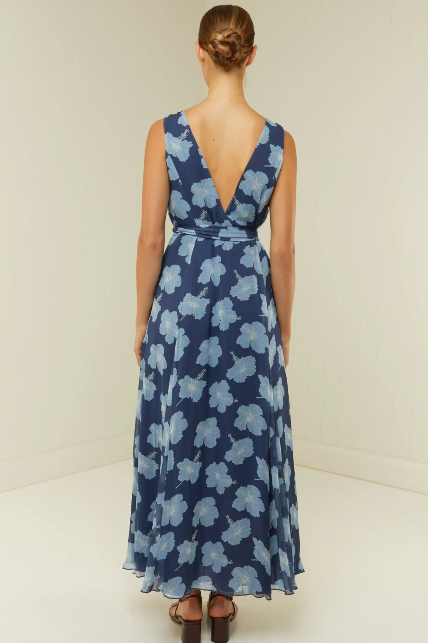 Palm Noosa Viola Dress - Blue Hibiscus