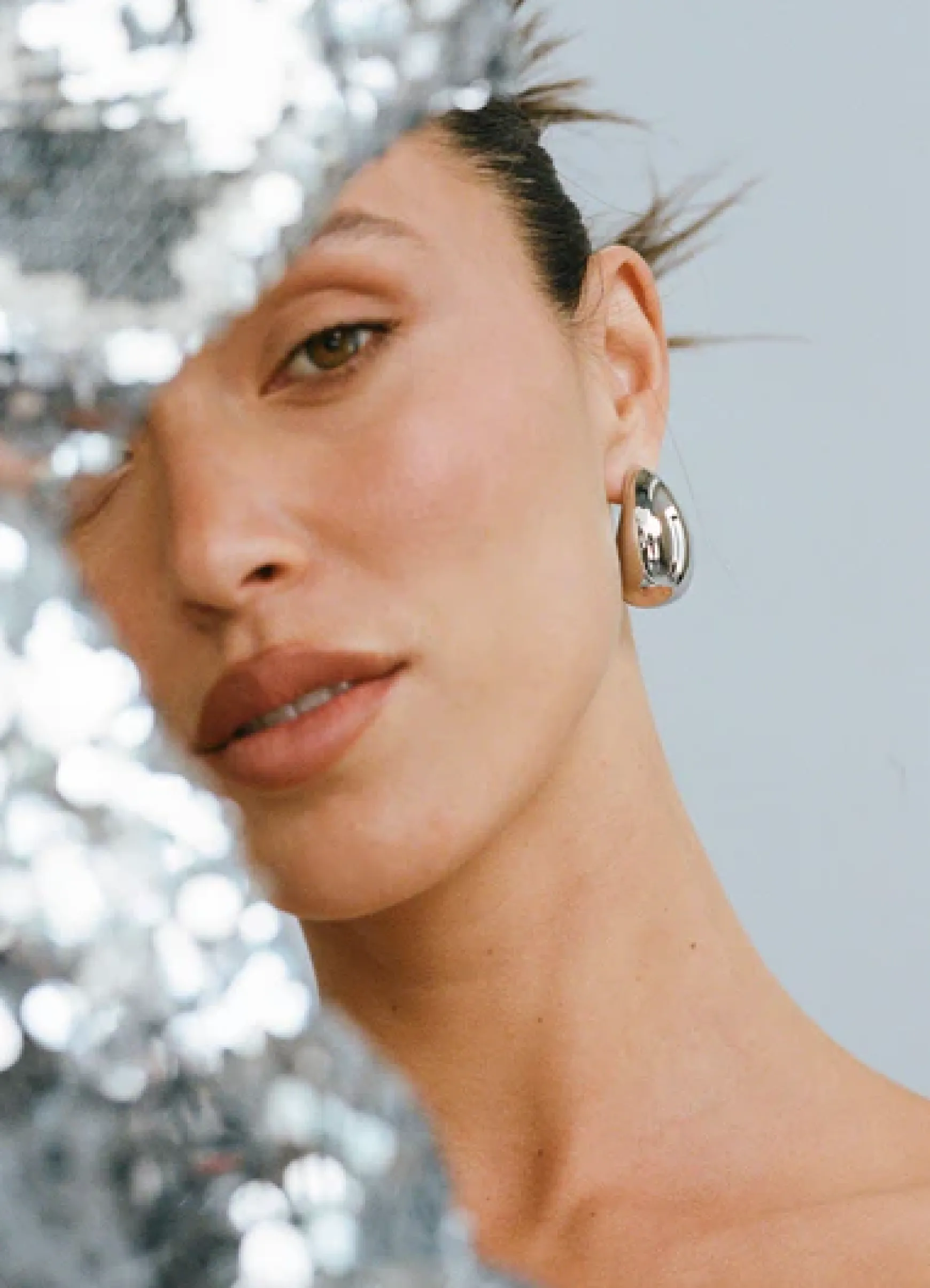 Porter Blob Earrings - Silver
