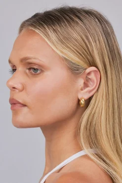 Porter Petite Thick Huggies 18mm - Gold