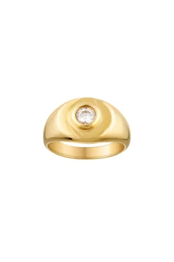 Porter Signet Pinky Ring ~ clear