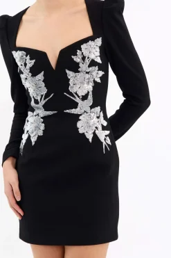 Rebecca Vallance Monroe L/S Mini Dress - Black