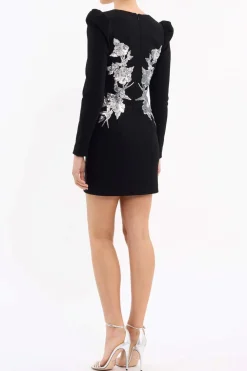 Rebecca Vallance Monroe L/S Mini Dress - Black