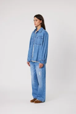 Remain Effie Shirt - Mid Blue