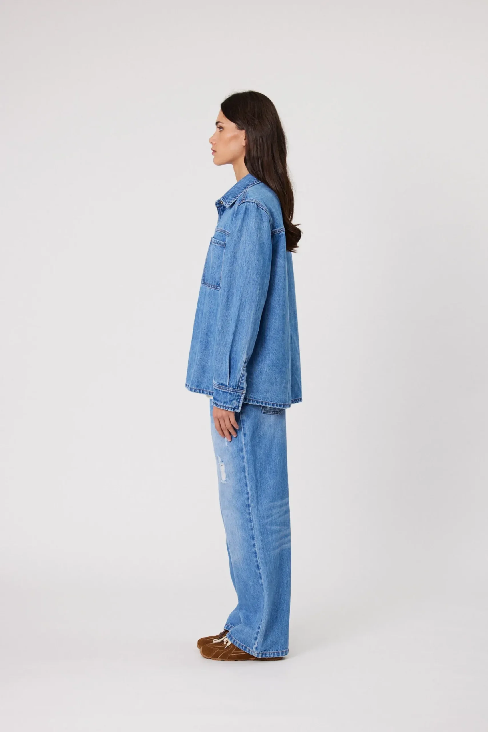 Remain Effie Shirt - Mid Blue