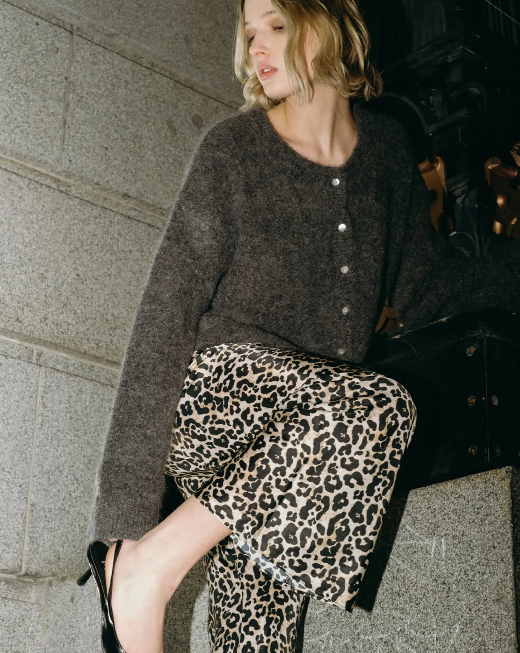 Remain Ryder Cardigan - Charcoal