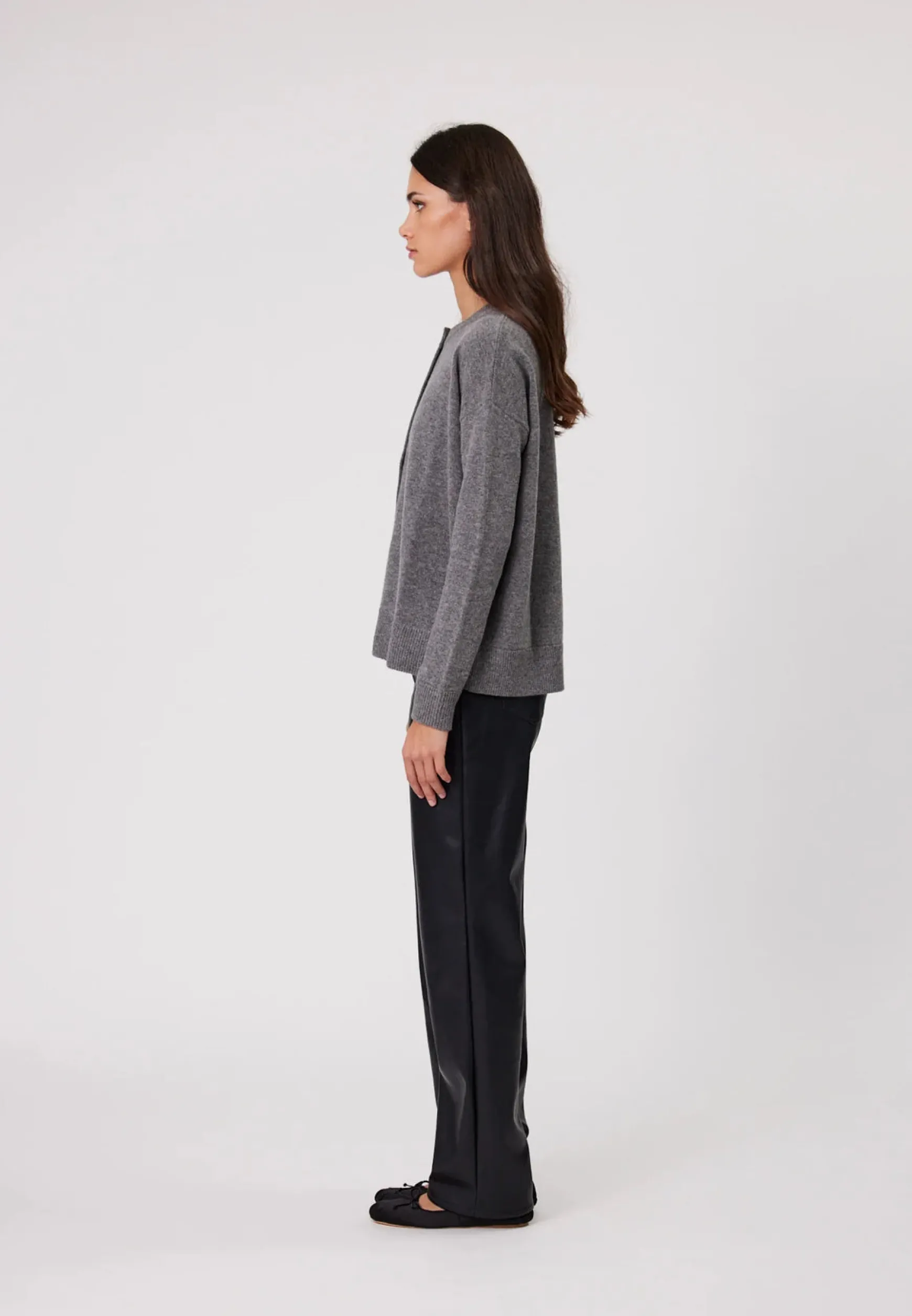 Remain Tali Cardigan - Charcoal