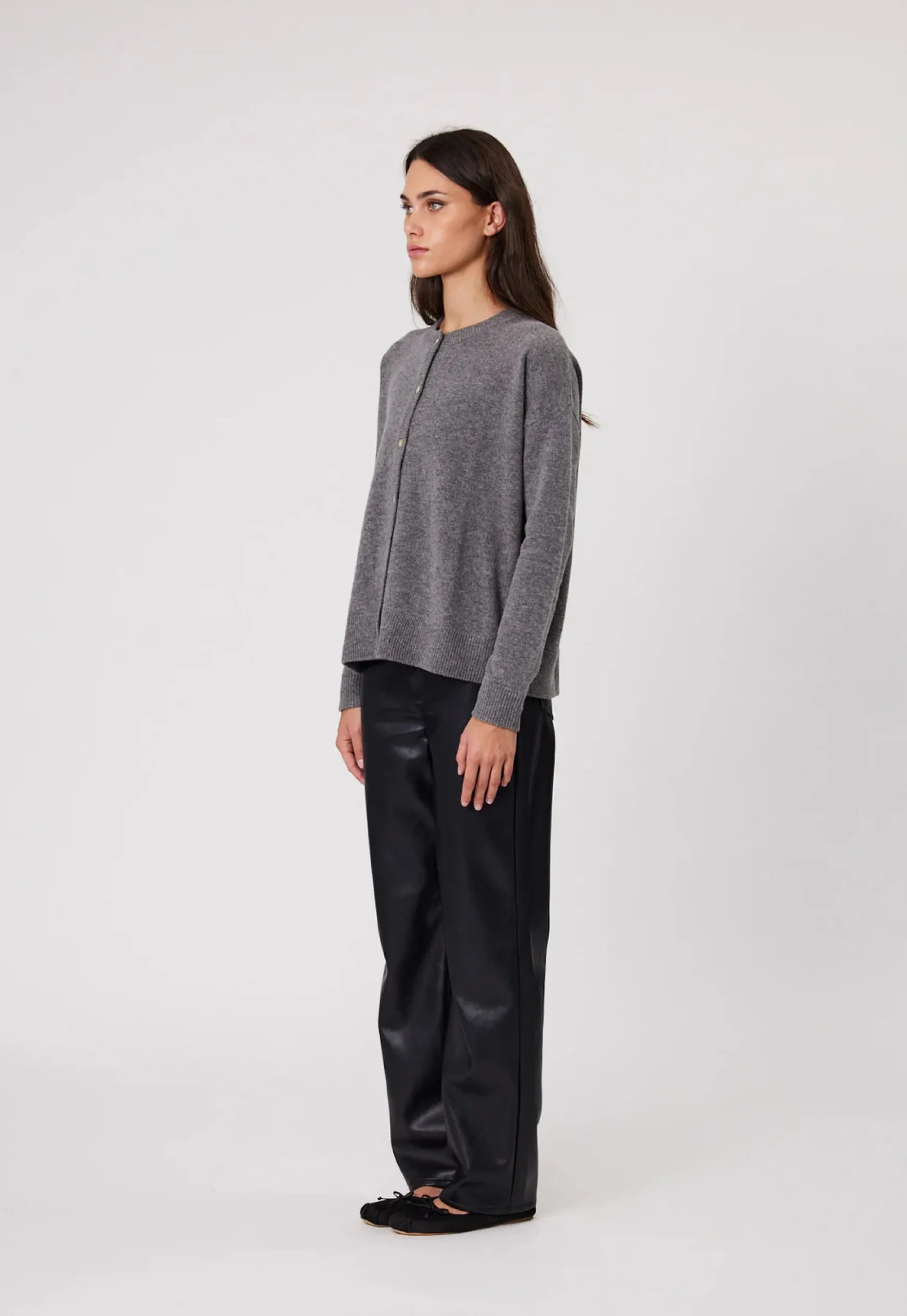 Remain Tali Cardigan - Charcoal