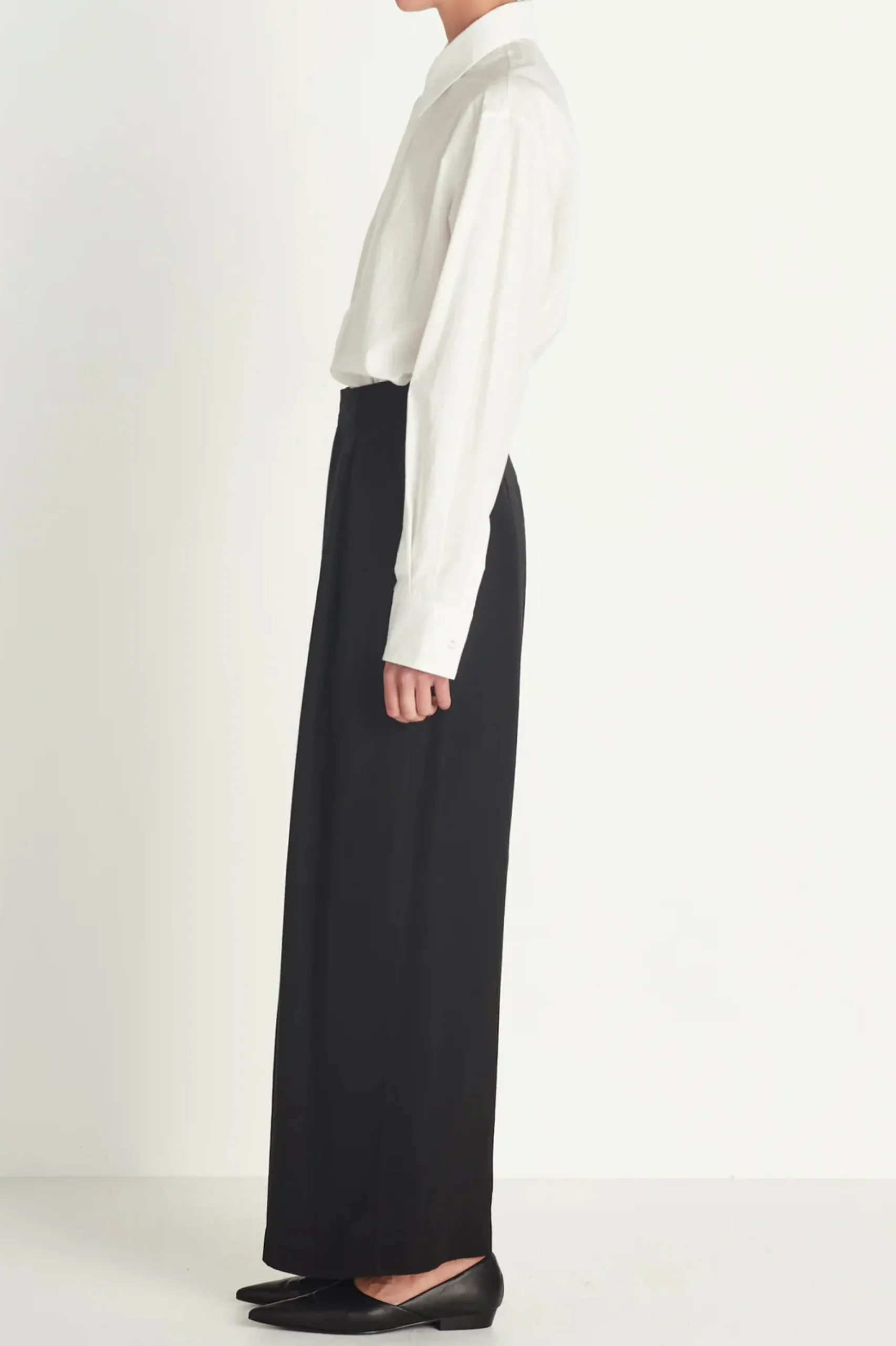Rory William Docherty Pleated Peg Skirt - Black
