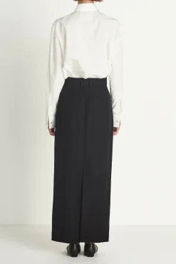 Rory William Docherty Pleated Peg Skirt - Black