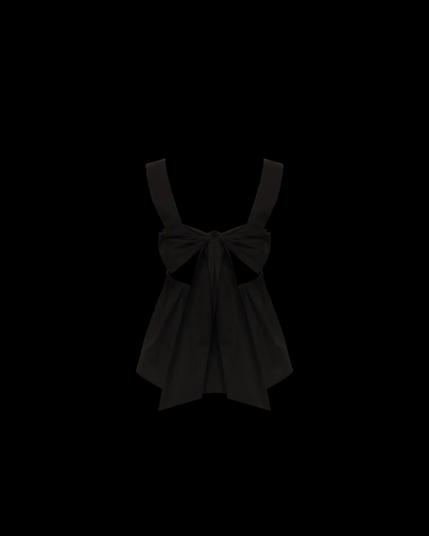 Ruby Margie Tie-Back Top - Black