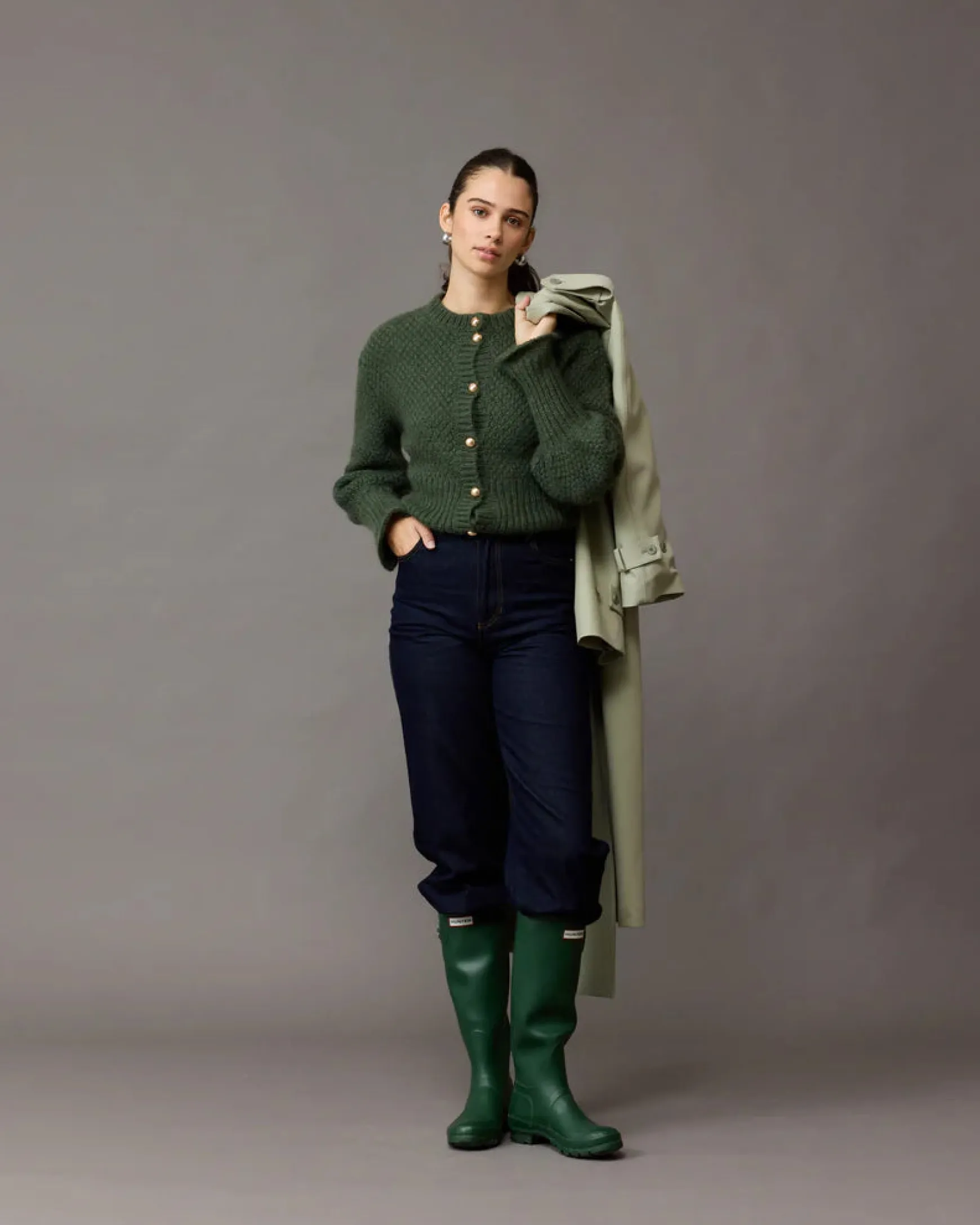 Ruby Matilda Cardigan - Khaki