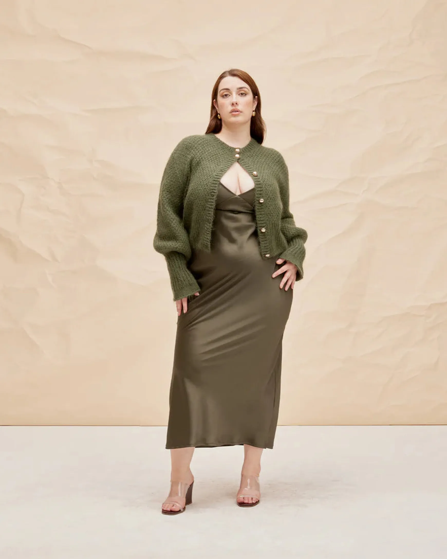 Ruby Matilda Cardigan - Khaki